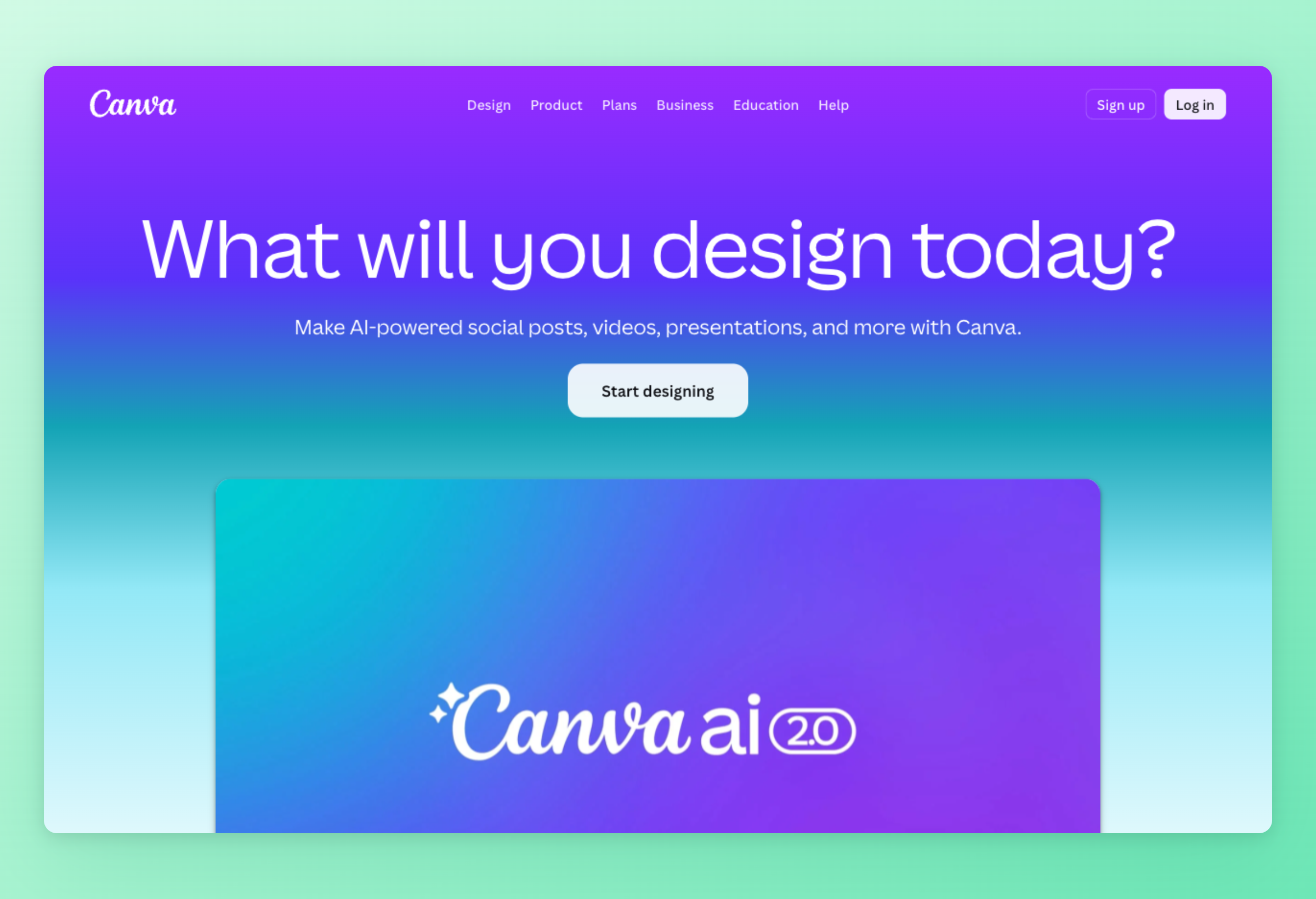 Screenshot of Canva interface