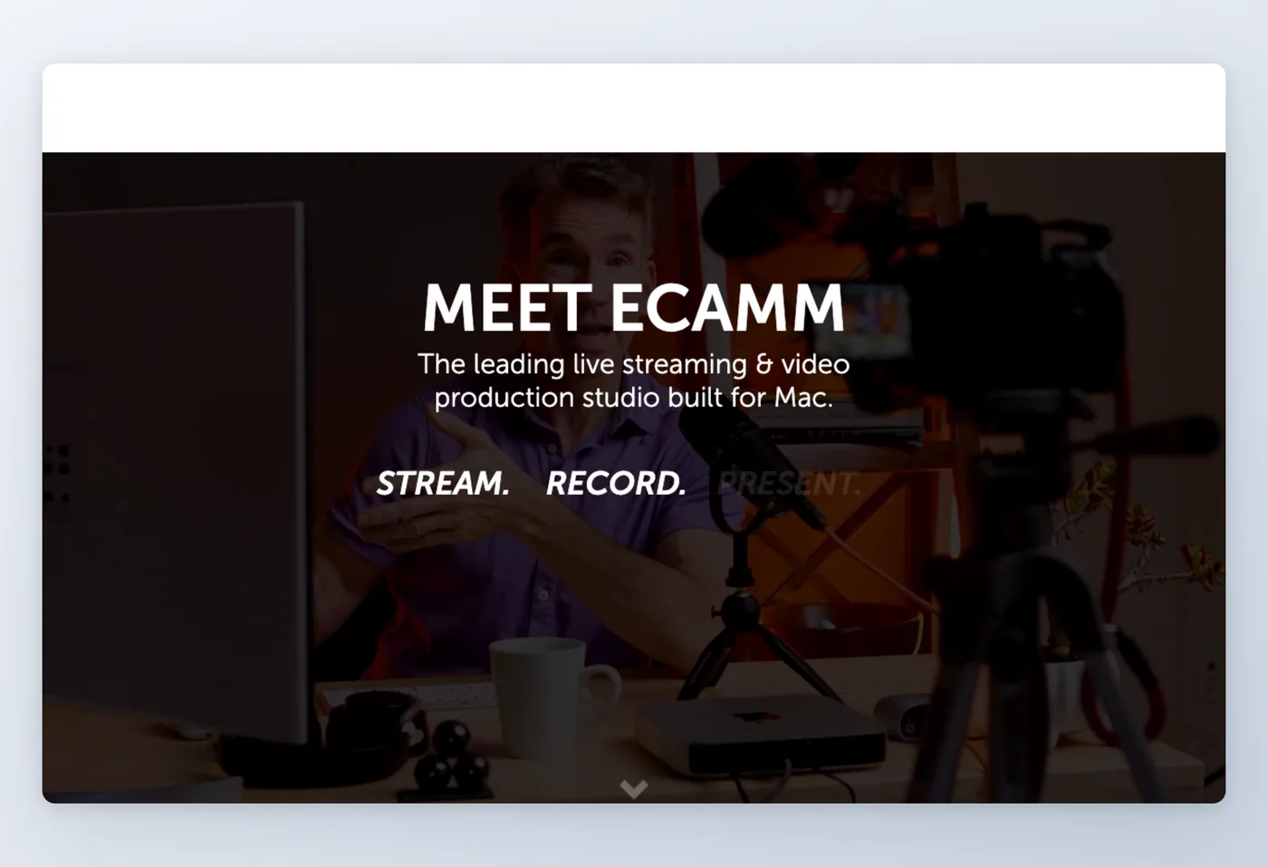 Screenshot of Ecamm Live interface